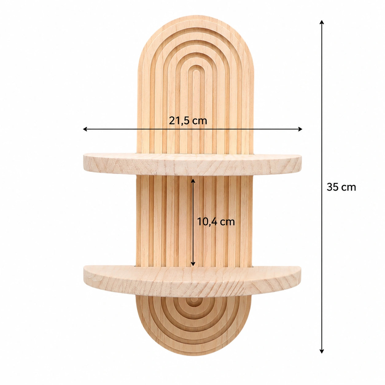 Étagère murale en bois, esprit bohème