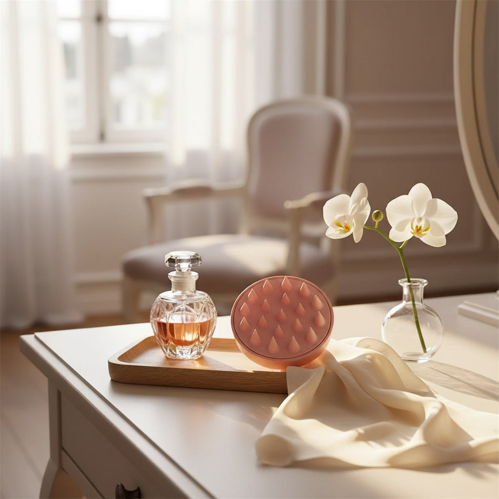 Brosse de massage cuir chevelu en silicone