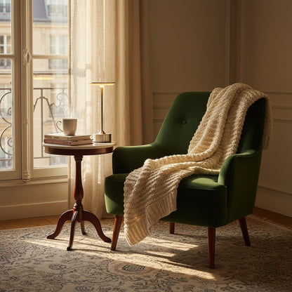 Lampe luxe de chevet tactile sans fil, douce et épurée