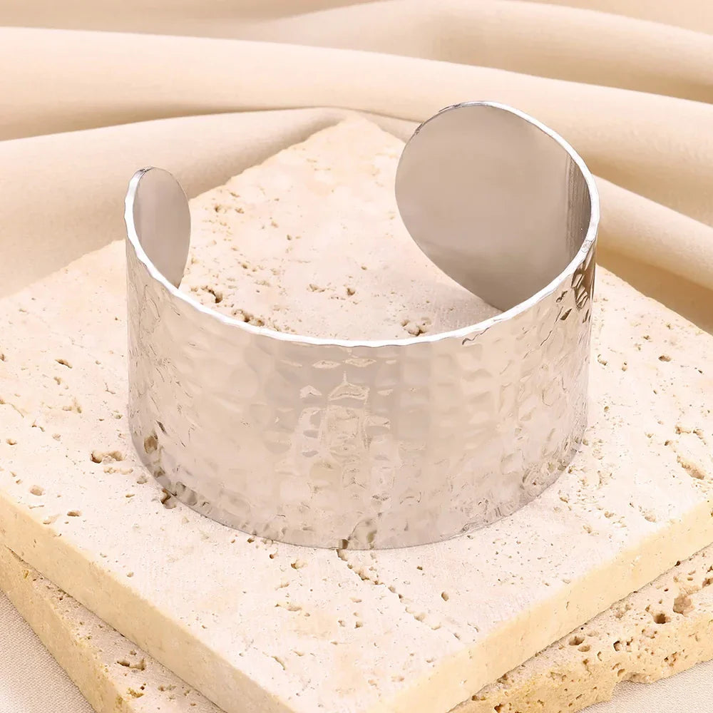 Bracelets manchettes en acier inoxydable, 26 modèles au choix