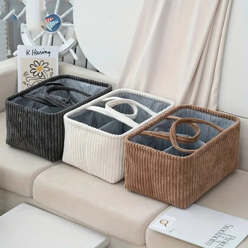 Grand panier en osier tressé, esprit bohème vue 2 - Chandore
