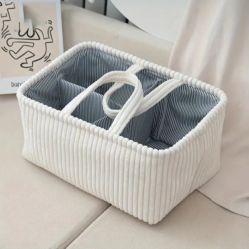 Grand panier en osier tressé, esprit bohème - Chandore
