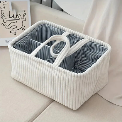 Grand panier en osier tressé, esprit bohème - Chandore