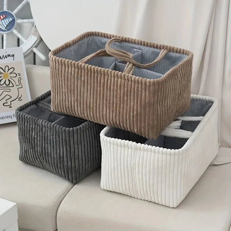 Grand panier en osier tressé, esprit bohème vue 4 - Chandore