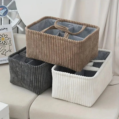 Grand panier en osier tressé, esprit bohème vue 4 - Chandore