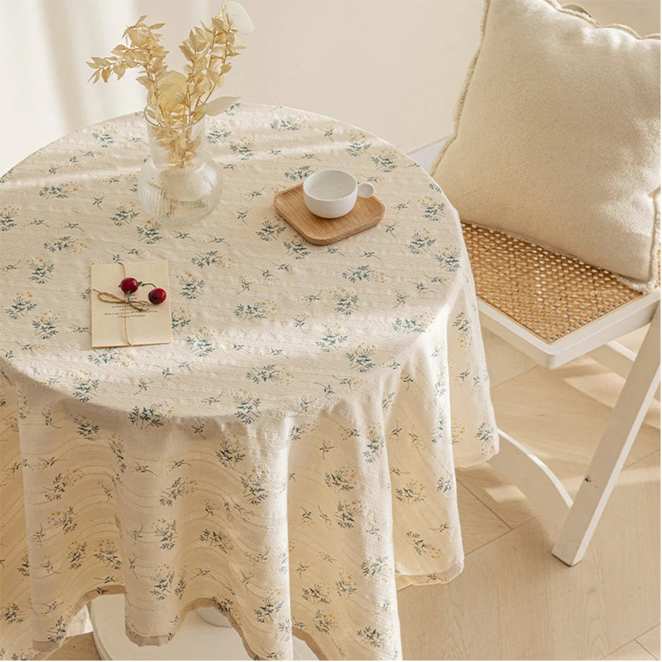 Nappe florale en coton marguerite, esprit champêtre vue 11 - Chandore