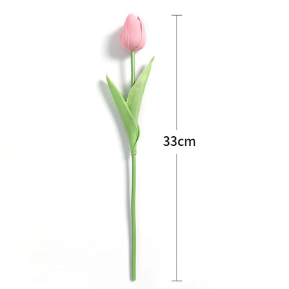 Tulipes artificielles au toucher réel, 5 ou 10 tiges vue 6 - Chandore