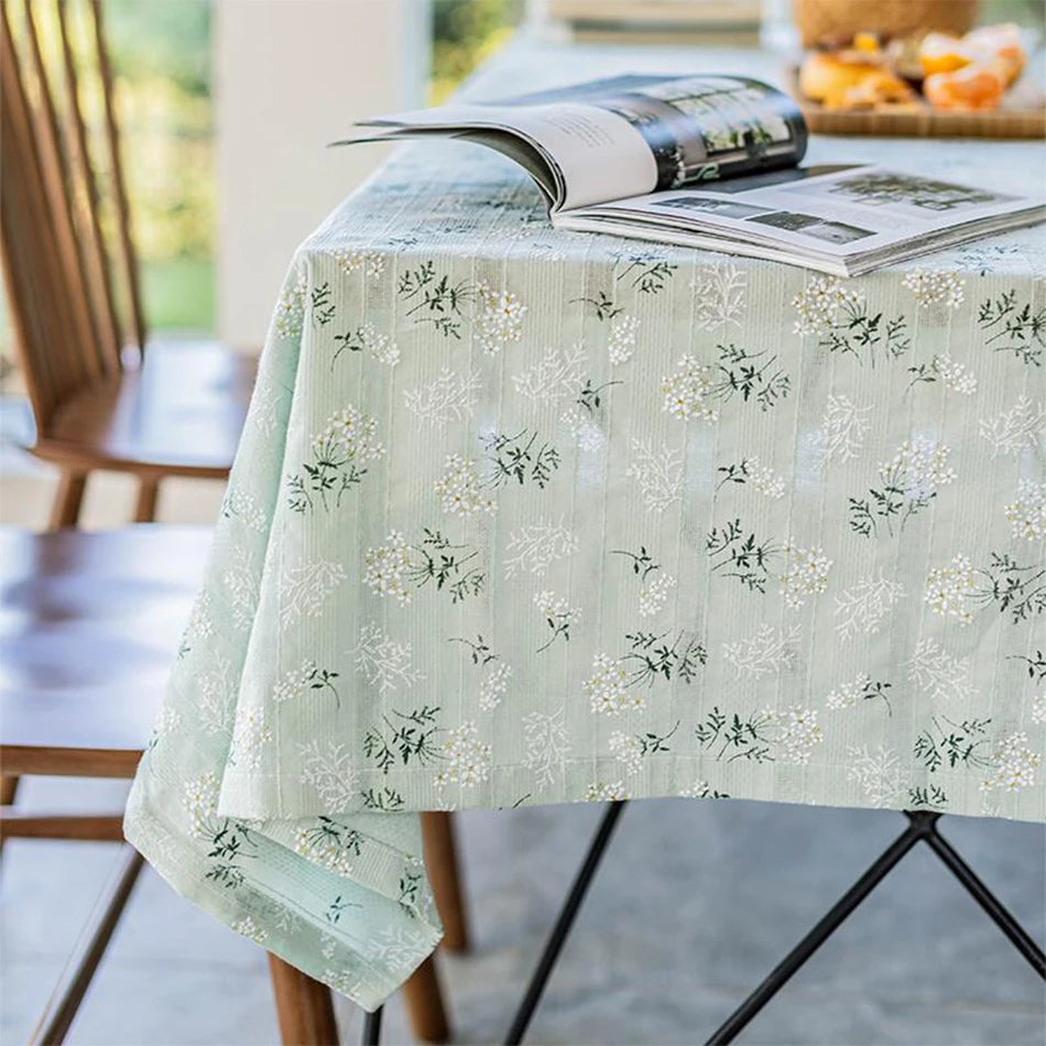 Nappe florale en coton marguerite, esprit champêtre vue 12 - Chandore