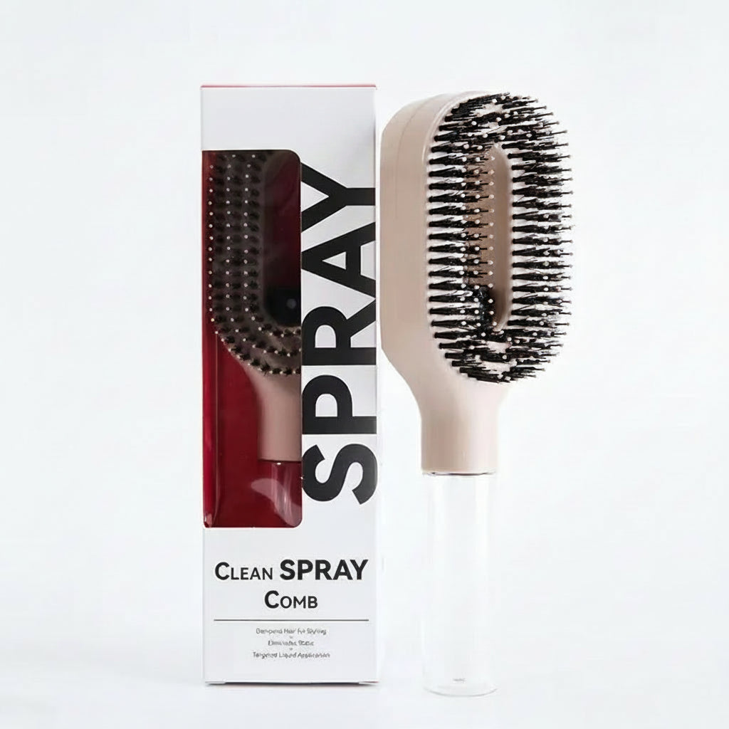 Brosse pulvérisatrice Rose clair et Beige - coloris disponibles