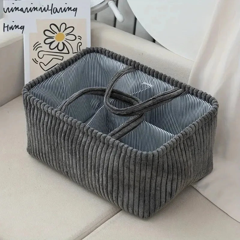 Grand panier en osier tressé, esprit bohème vue 6 - Chandore