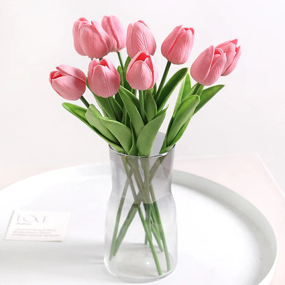 Tulipes artificielles au toucher réel, 5 ou 10 tiges vue 16 - Chandore
