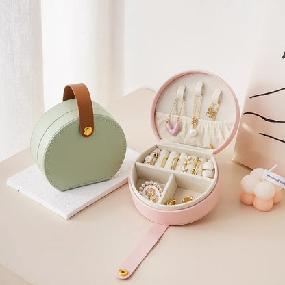 Mini boîte à bijoux en cuir, douce et organisée - Chandore
