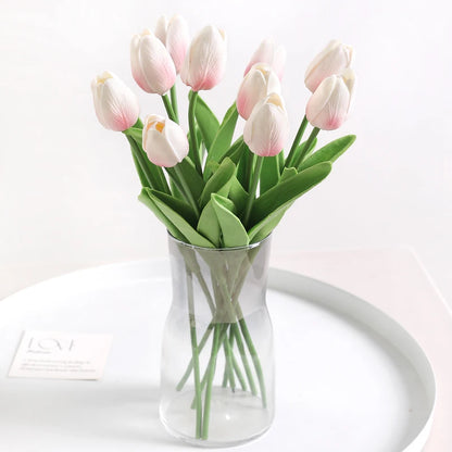 Tulipes artificielles au toucher réel, 5 ou 10 tiges vue 17 - Chandore
