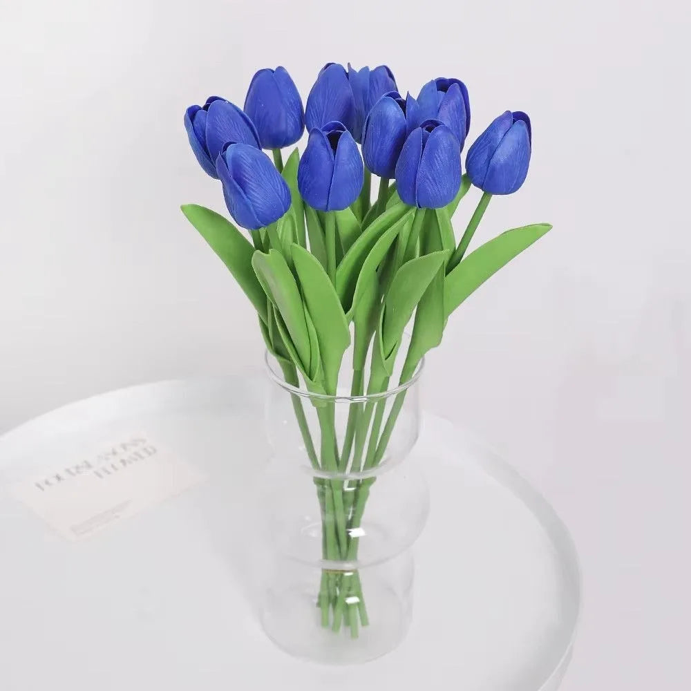 Tulipes artificielles au toucher réel, 5 ou 10 tiges vue 11 - Chandore