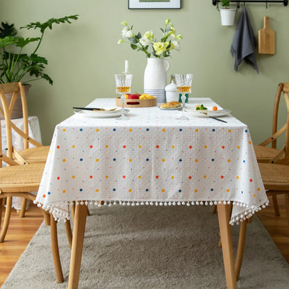 Nappe florale en coton marguerite, esprit champêtre vue 8 - Chandore