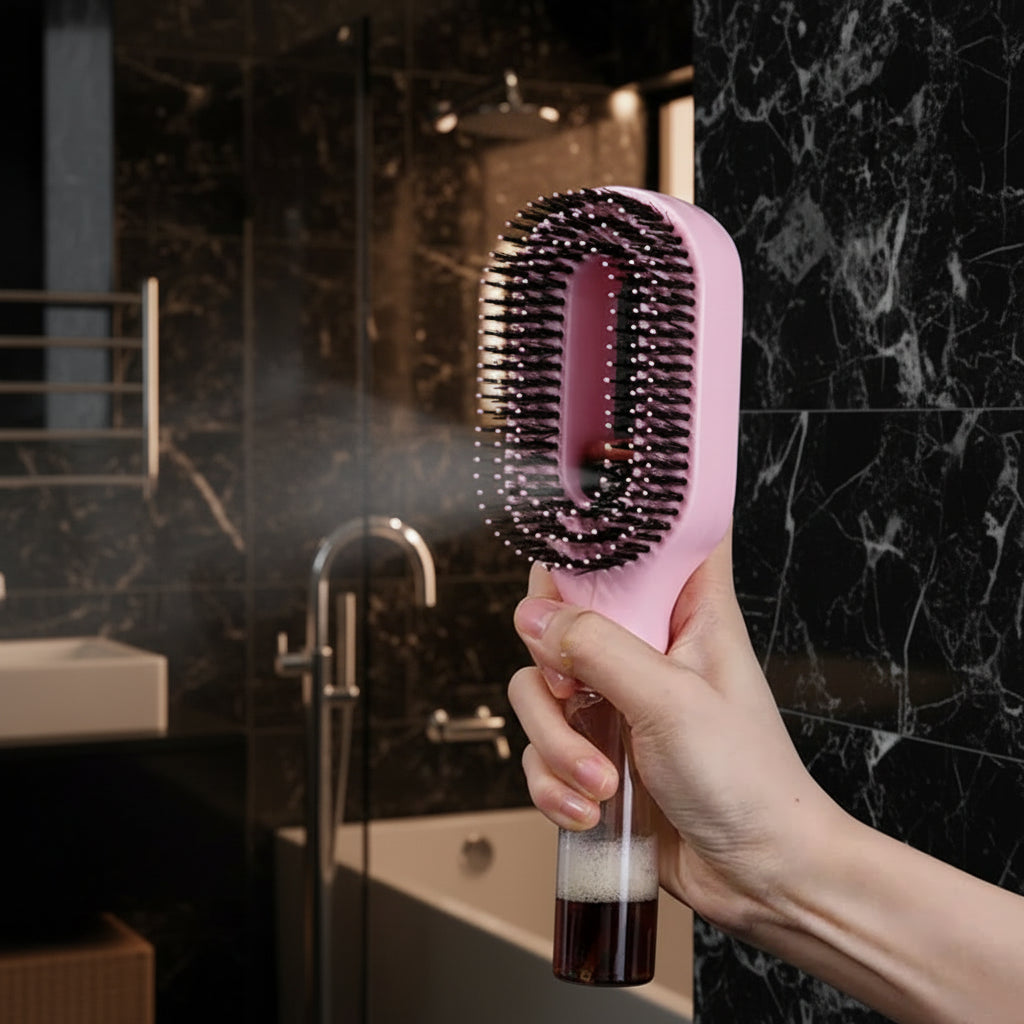 Brosse démêlante avec spray intégré - détail picots