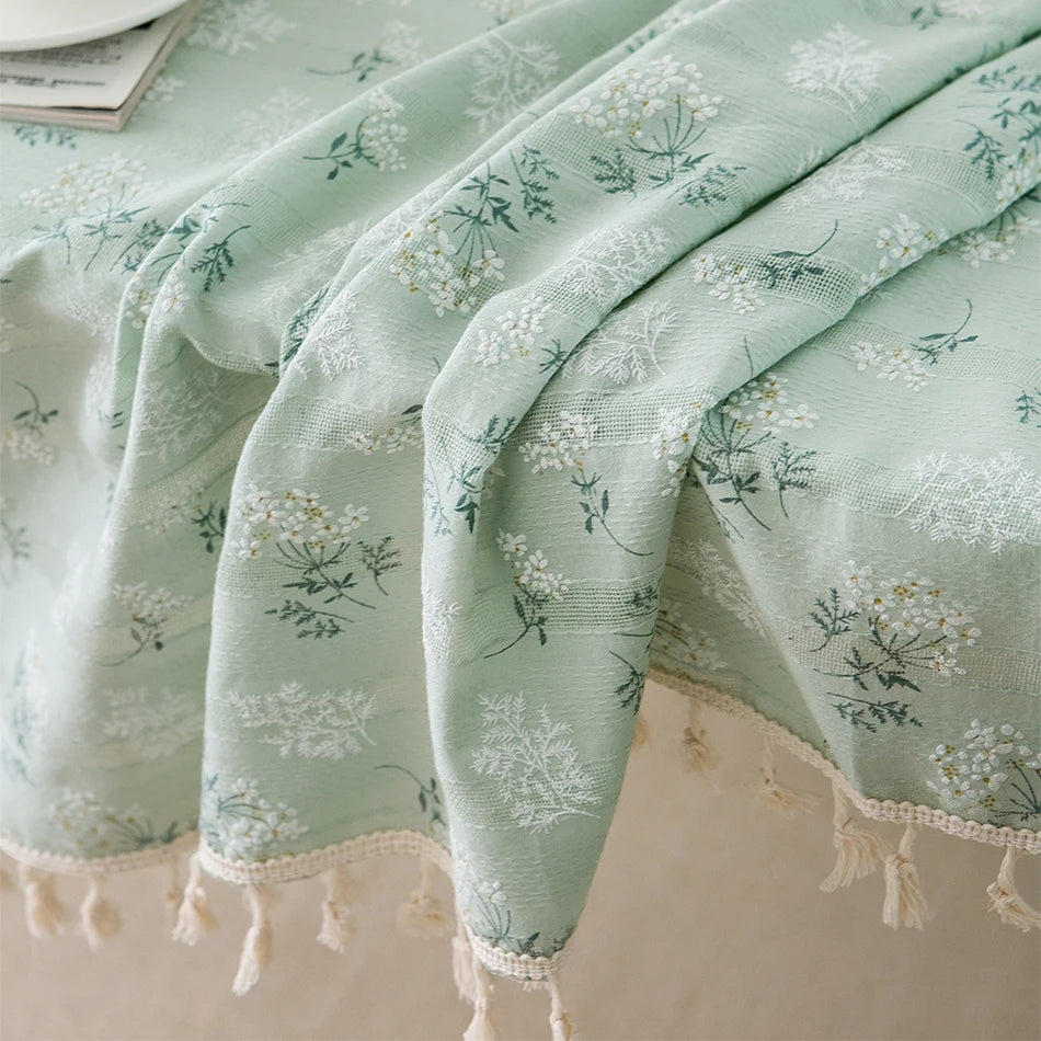 Nappe florale en coton marguerite, esprit champêtre vue 17 - Chandore