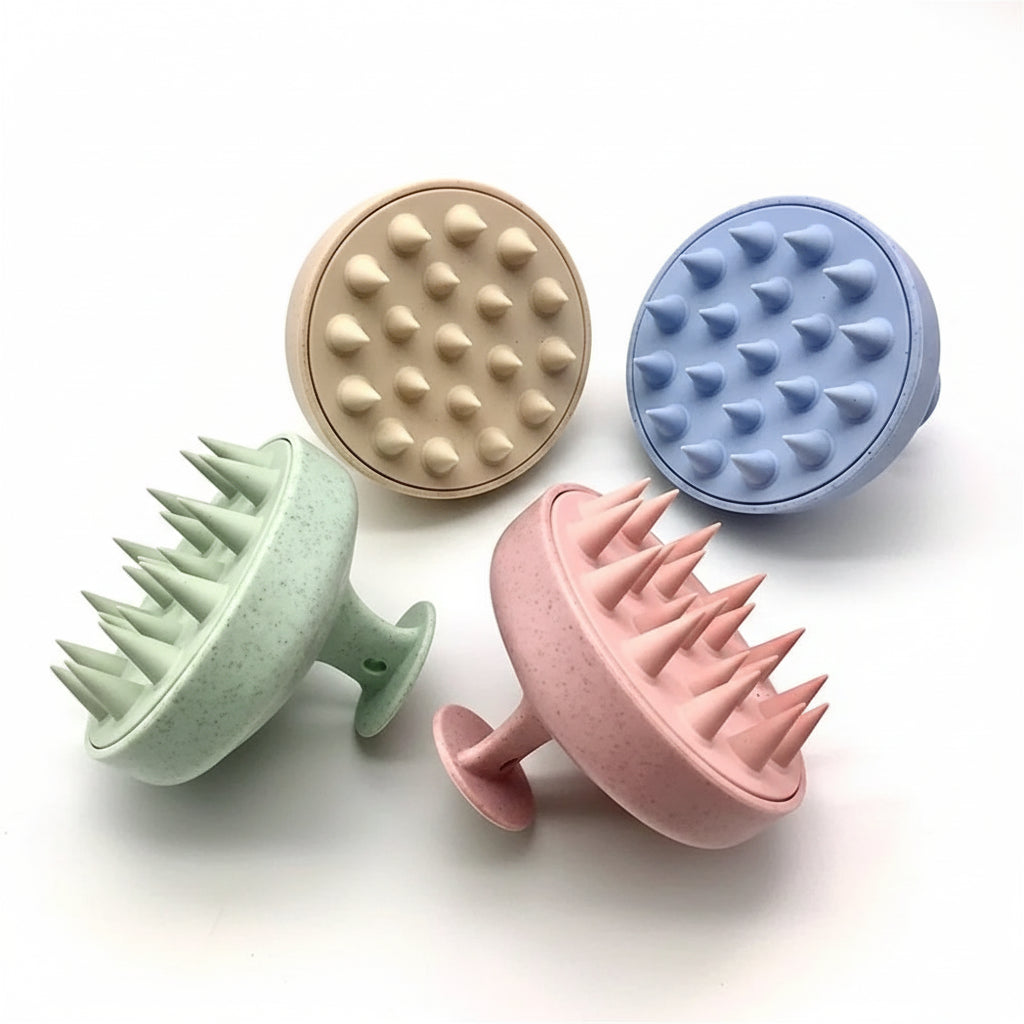 Brosse de massage cuir chevelu en silicone - Chandore