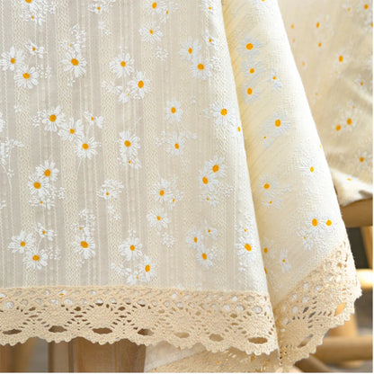 Nappe florale en coton marguerite, esprit champêtre vue 10 - Chandore