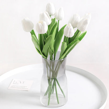 Tulipes artificielles au toucher réel, 5 ou 10 tiges vue 9 - Chandore