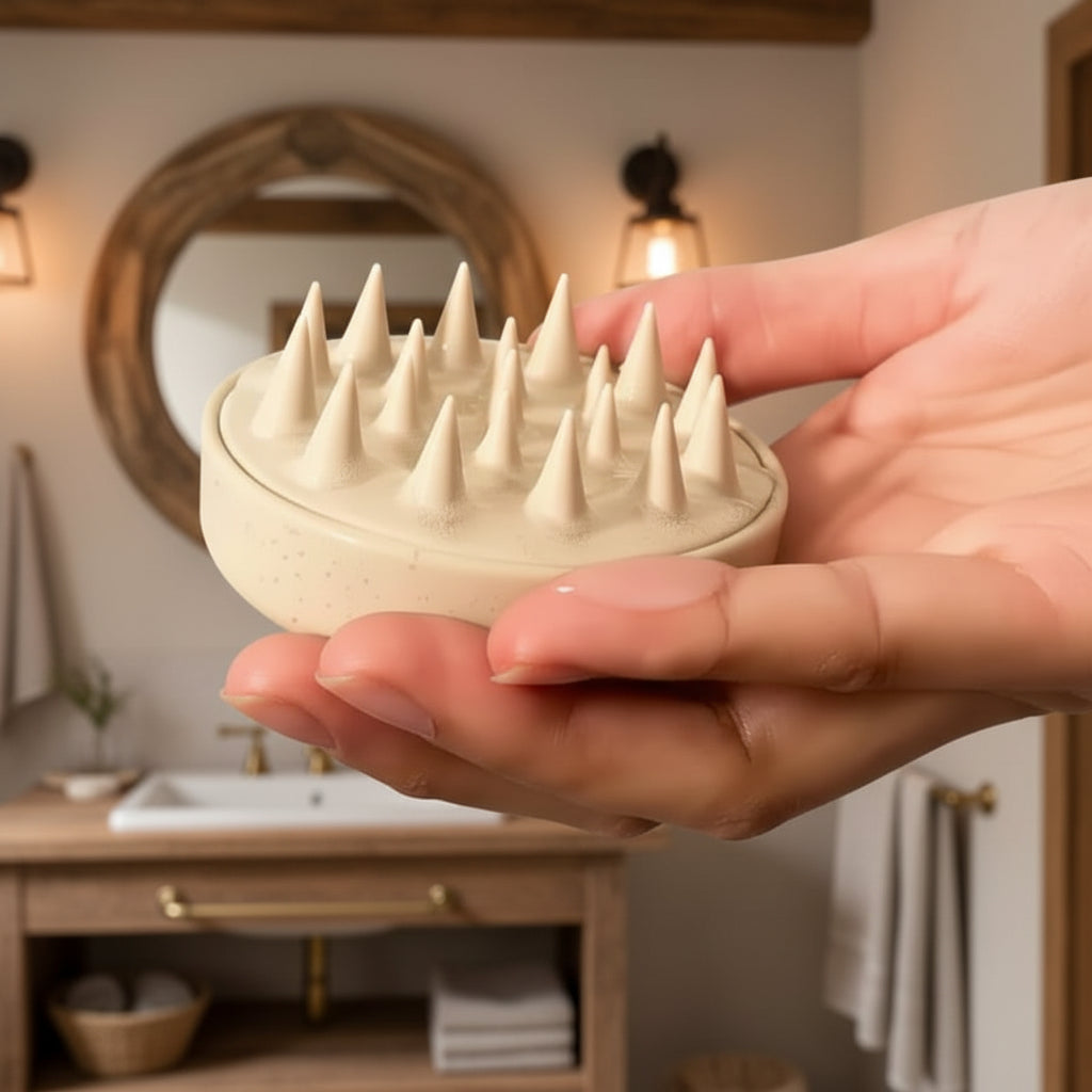 Brosse de massage cuir chevelu en silicone