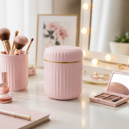 Mini poubelle luxe avec couvercle