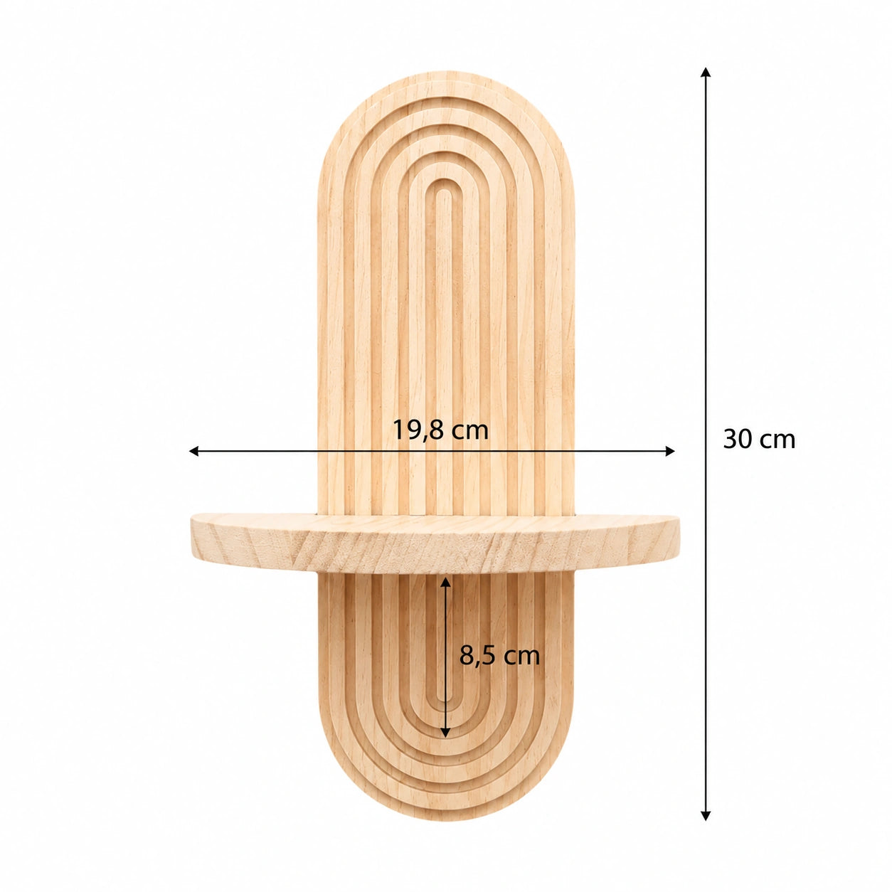 Étagère murale en bois, esprit bohème
