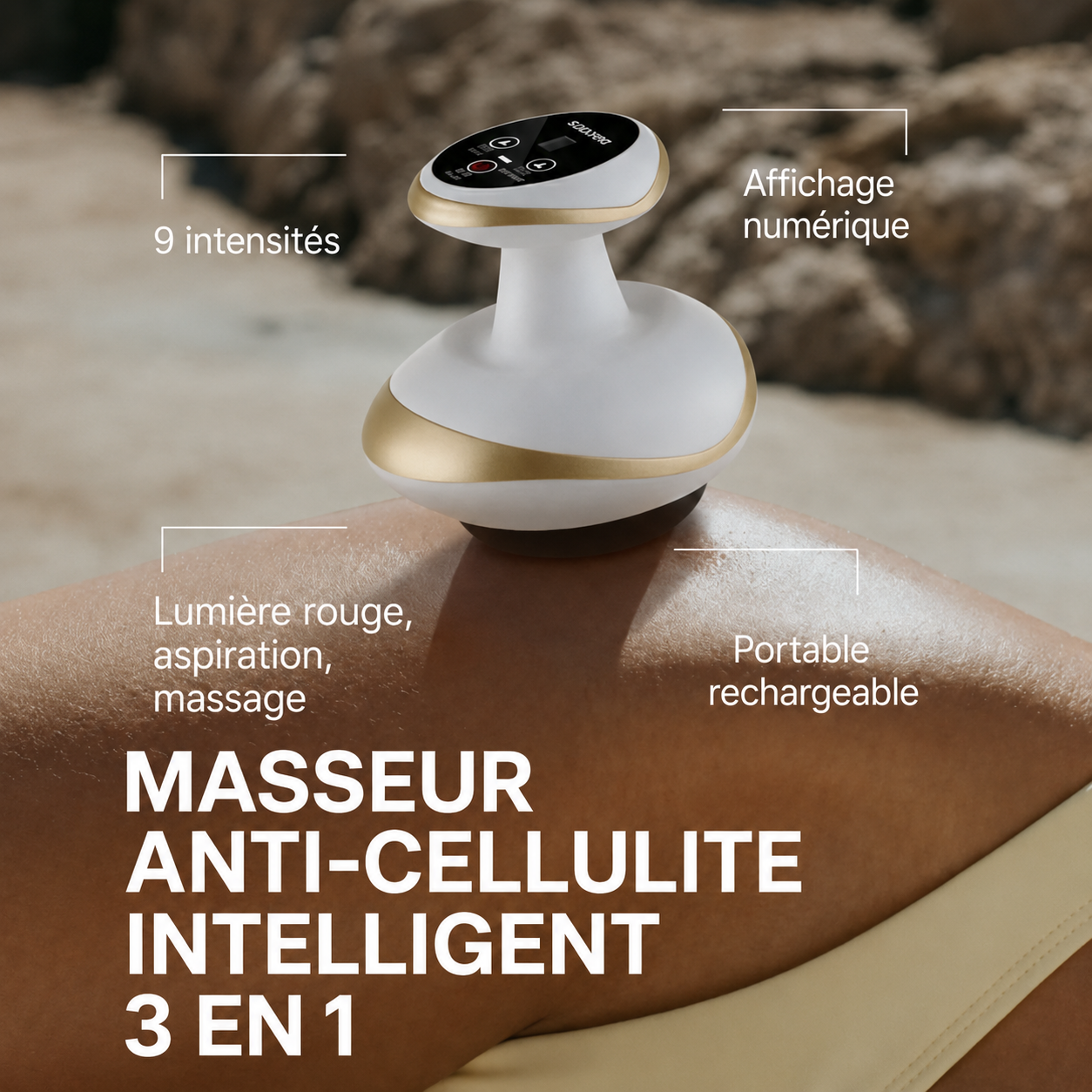 Masseur anti-cellulite chauffant