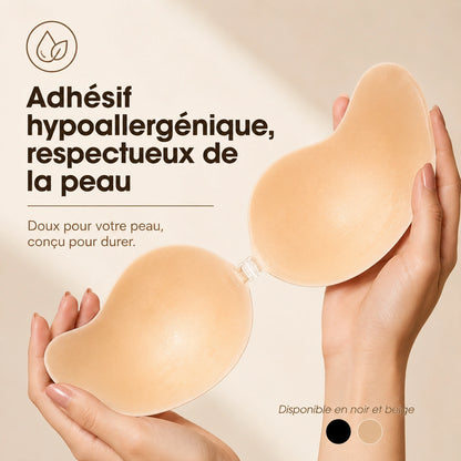 Soutien-gorge adhésif push-up invisibles, sans bretelles