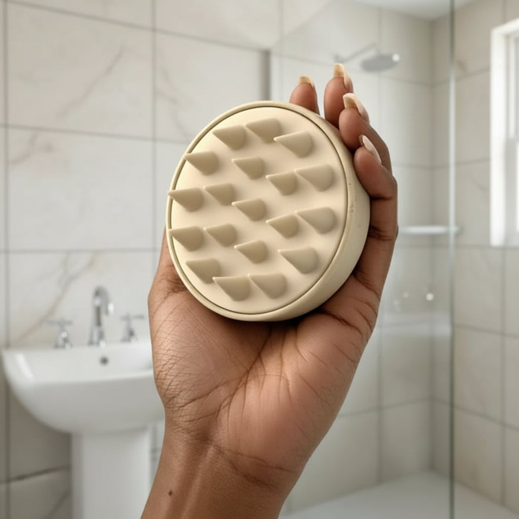 Brosse de massage cuir chevelu en silicone