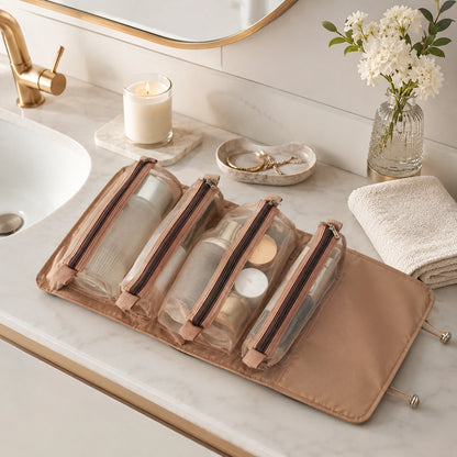 Trousse de voyage 4 en 1 bien pensée